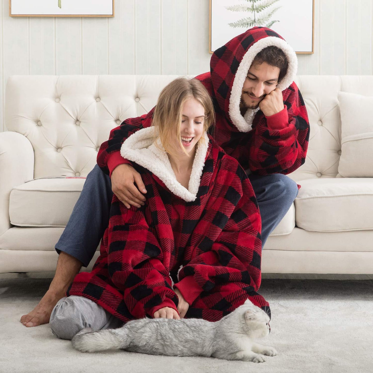 Oversized Cuddly Hoodies by Skinbae