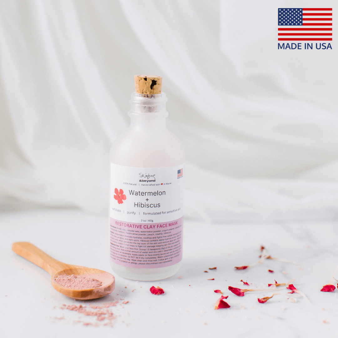 100% Natural Clay Facial Mask - Made in USA