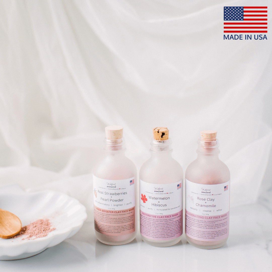 100% Natural Clay Facial Mask - Made in USA