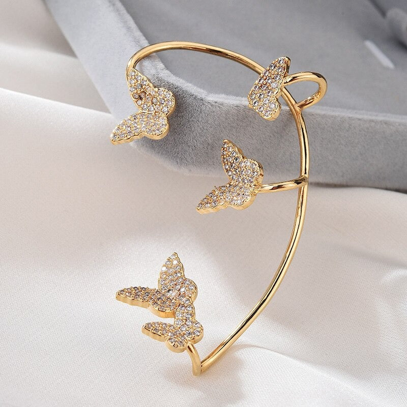 No-piercing Sparkly Butterfly Earring