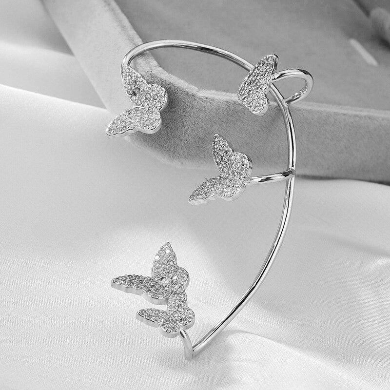 No-piercing Sparkly Butterfly Earring