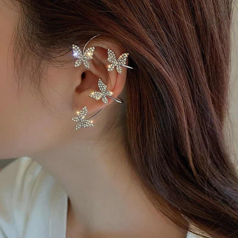 No-piercing Sparkly Butterfly Earring