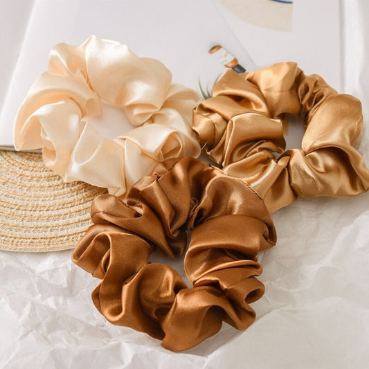 Silk Satin Hair Scrunchies
