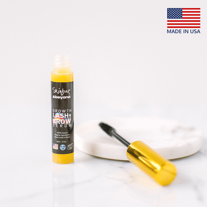 Organic Natural Lash + Brow Serum - Made in USA - 10ml