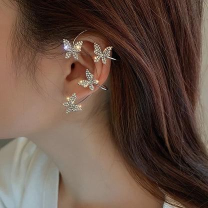 No-piercing Sparkly Butterfly Earring